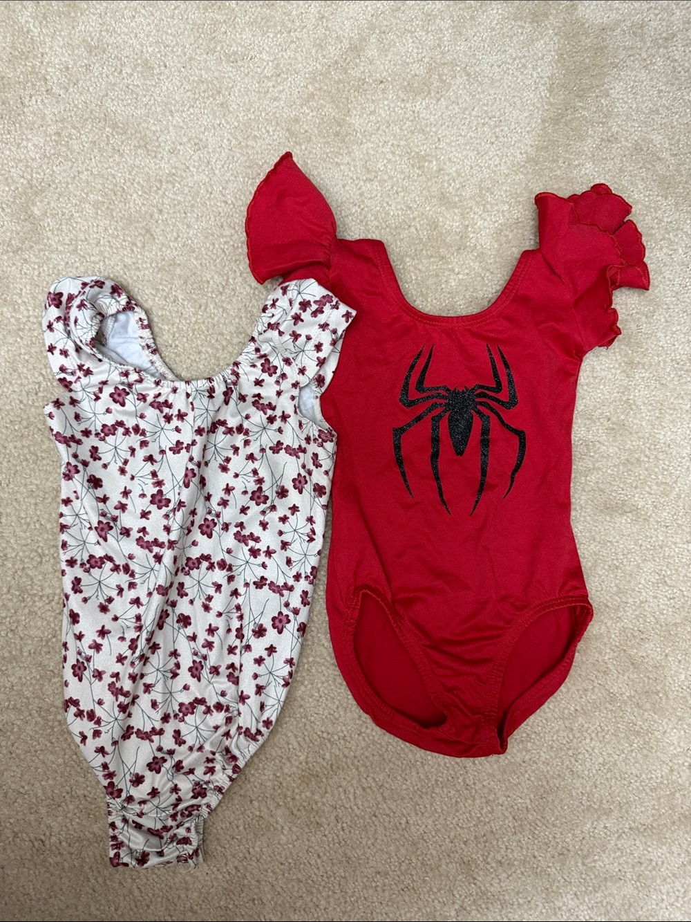 Red Spider Graphic and floral Kids One-Piece